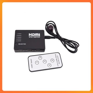 Bộ Chuyển Đổi HDMI 5 In 1 Out Có Remote – HDMI Switcher Kết Nối 5 Thiết Bị HDMI Vào 1 TV FULL HD