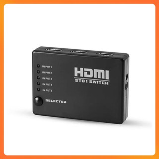Bộ Chuyển Đổi HDMI 5 In 1 Out Có Remote – HDMI Switcher Kết Nối 5 Thiết Bị HDMI Vào 1 TV FULL HD