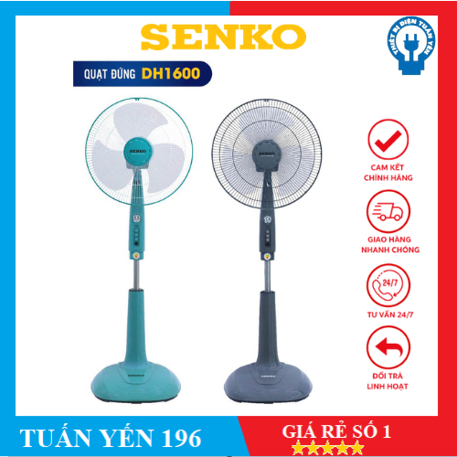 Quạt Đứng Senko Có Chức Năng Hẹn Giờ Sang Trọng, Cao Cấp DH1600 - Hàng Chính Hãng