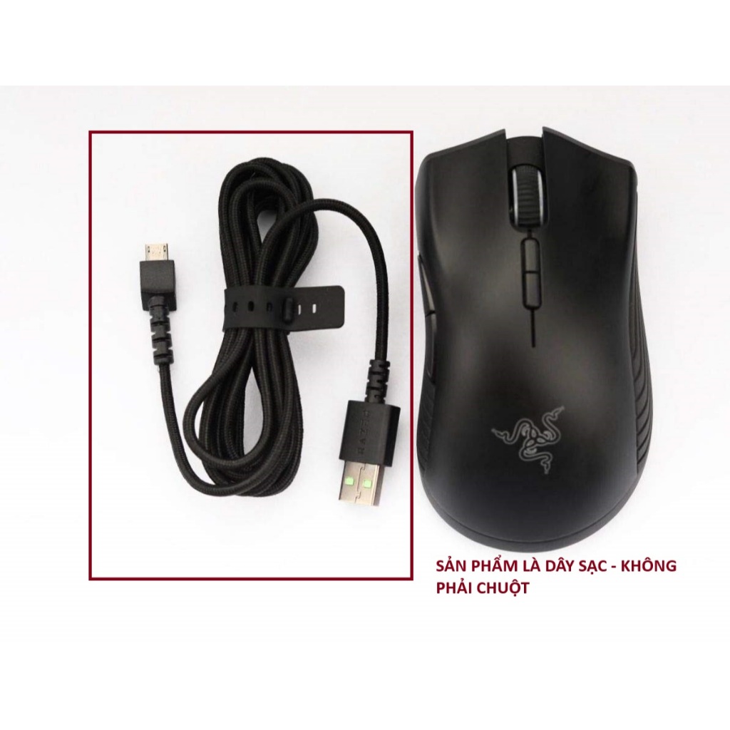 Dây cáp sạc micro uscho chuột Razer MAMBA Wireless  - chỉ dùngược cho MAMBA Wireless