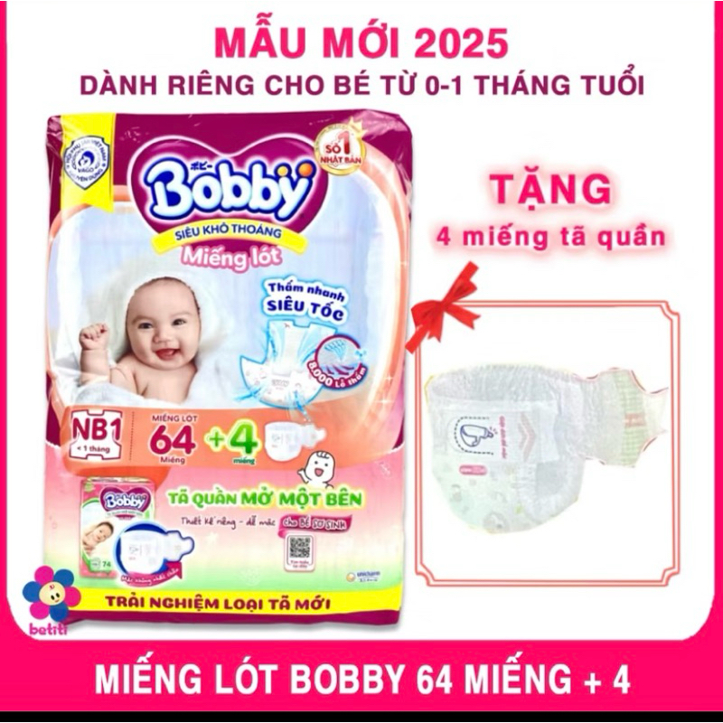 Newborn 1 Bobby 64+4 miếng siêu mềm siêu khuyến mại #bobby #newborn #newborn bobby #newbon bobby