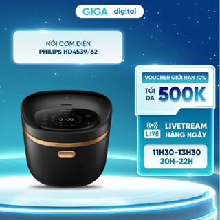 Nồi cơm điện cao tần Philips 1.5 lít HD4539/62 - Công suất 1250W - 18 chức năng nấu - Nấu nhanh - Giữ ấm 24h