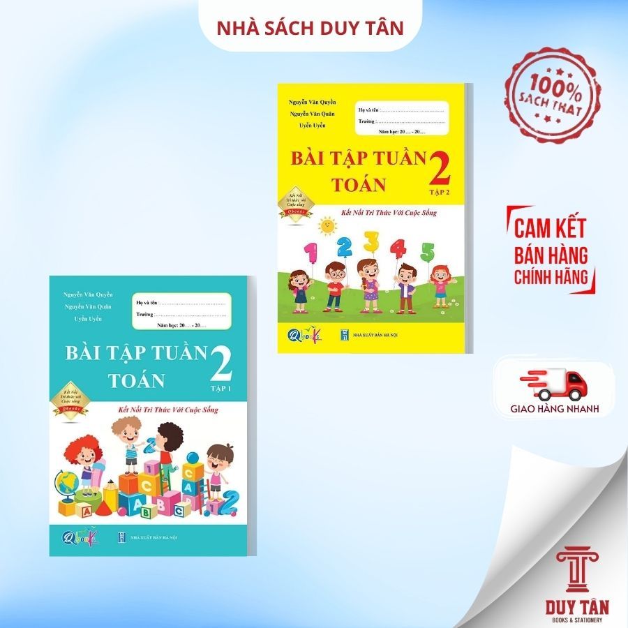 Sách - Bài tập tuần Toán lớp 2 - Kết Nối Tri Thức - Qbooks