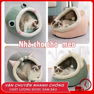  Chuồng Mèo Ổ Đệm Cho Mèo nhà cho chó nệm cho mèo Giường Mèo Êm Ái Có Vành Tai Kèm Cục Bông Tròn Đồ Chơi Dành Cho Ổ Mèo 