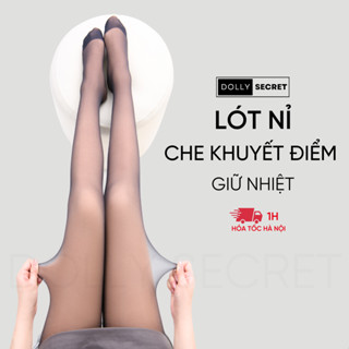 Quần Tất Dolly 2 Lớp Lót Nỉ Giữ Nhiệt Che Khuyết Điểm Mùa Đông DOLLY SECRET Siêu Dai T40