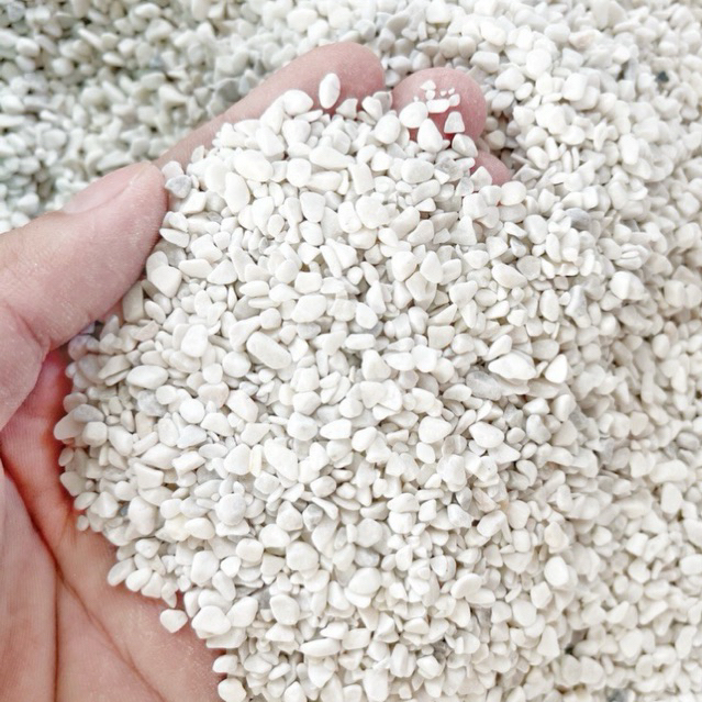 Sỏi trắng 2-3mm (1kg) - Vườn sen đá