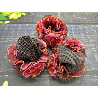 Búi tóc 3 hoa nhiều màu 12712 (ảnh thật)