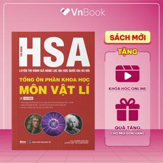 Sách ôn thi đánh giá năng lực Hà Nội Tổng ôn phần Khoa Học môn Vật Lý | VnBook