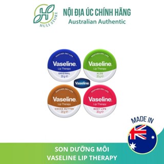 Son dưỡng môi hộp thiếc Vaseline Lip Therapy Petroleum Jelly 20g Từ Úc