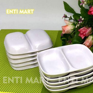 Chén chấm 2 ngăn nhựa melamine