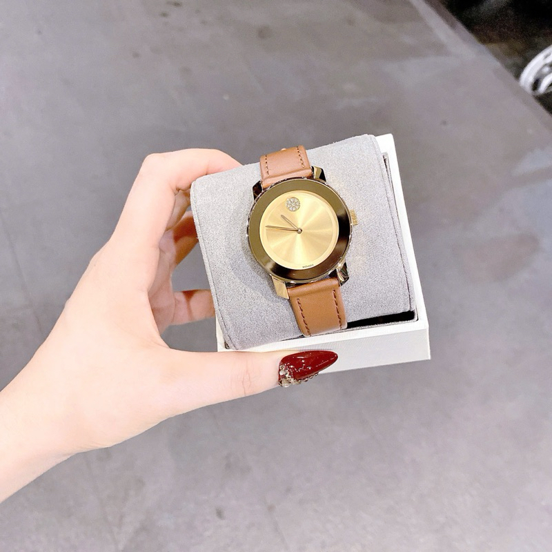 𝐘𝐔𝐌𝐈 𝐖𝐀𝐓𝐂𝐇 * Đồng Hồ Nữ YUMI MOKADO BOLD TONE Dây Da CAO CẤP FULLBOX