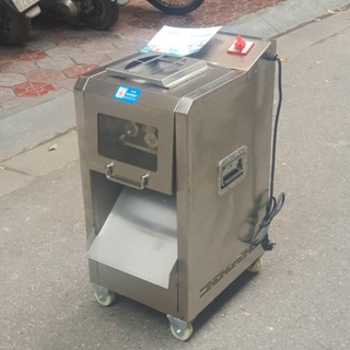 Máy thái thịt công nghiệp, cắt thịt lát, hạt lựu, con chì, năng suất 200kg/h