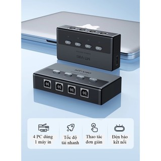 Bộ chia máy in tự động 1 ra 4 máy tính CHÍNH HÃNG MT viki SW241