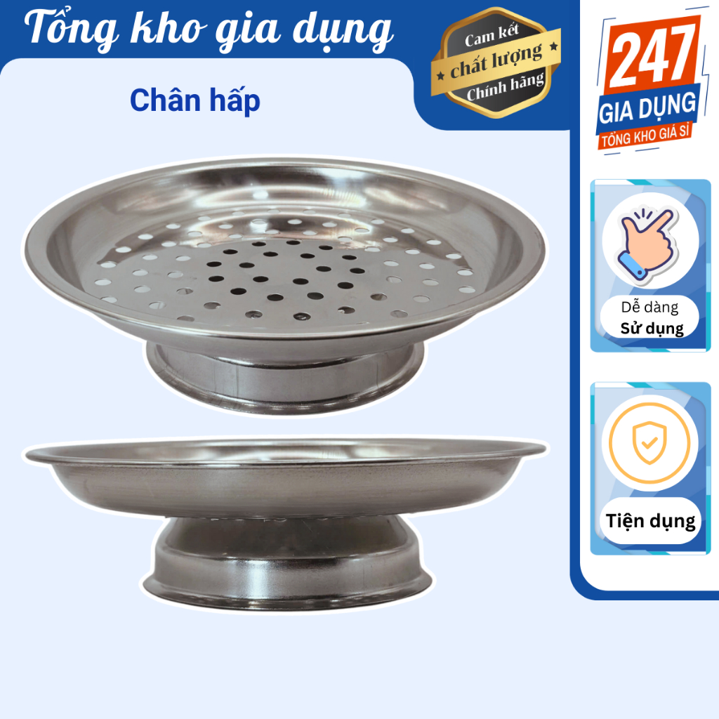 Chân hấp inox, đế hấp
