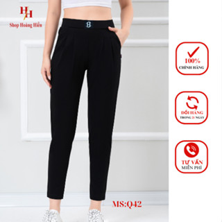 Quần Công Sở Nữ Thiết Kế Dáng Baggy Cạp Chun Chất Liệu Umi Hàn Cao Cấp Hifa Hoàng Hiền: Q42