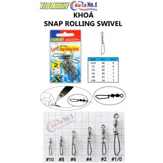 KHÓA CHỐNG XOẮN CÂU CÁ PROHUNTER SNAP ROLLING SWIVEL