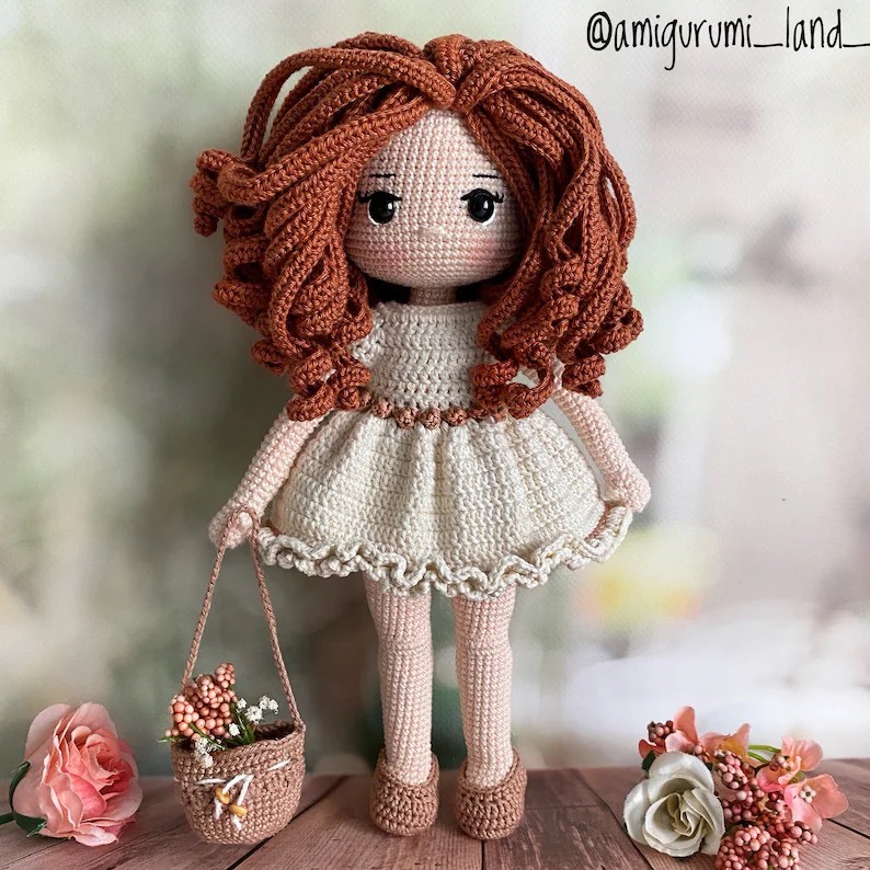 Chart móc len tiếng Việt búp bê Elina kèm hỗ trợ khi làm