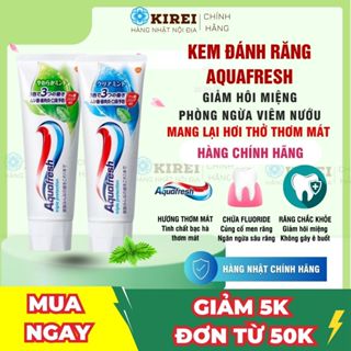 Kem đánh răng Aquafresh 2 màu mẫu mới- Hàng Nhật Nội Địa