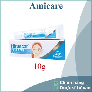  Hiruscar Gel Làm Mờ Sẹo Mụn Và Thâm Mụn Post Acne 10G 