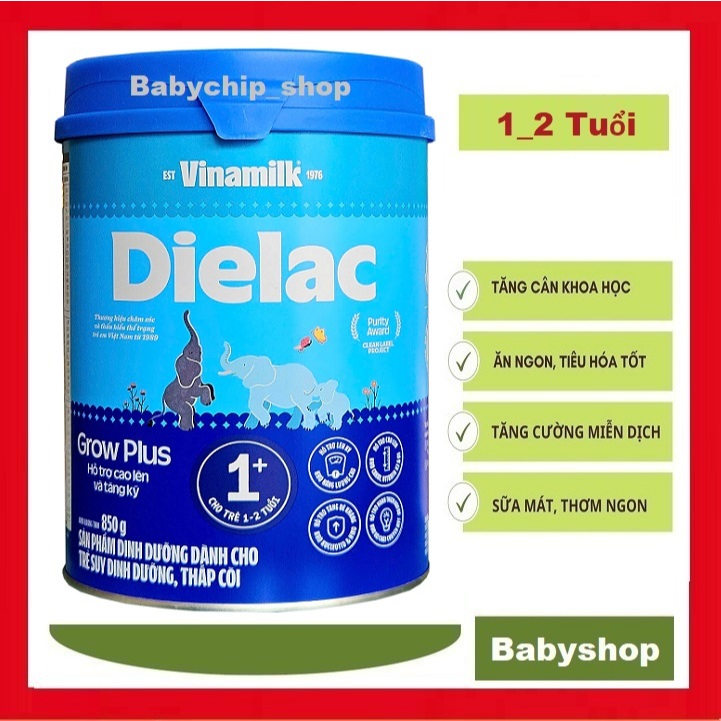 Sữa Dielac Grow plus 1+ 900g [Date 2027]