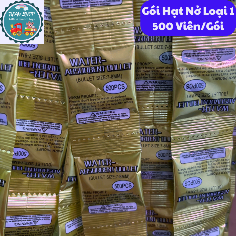 [Sỉ Rẻ] Túi 500 Hạt Nở Hạt Thạch Đa Năng Size 7-8mm Trang Trí Tiểu Cảnh Lọ Hoa Trồng Cây Phụ Kiện Đồ Chơi