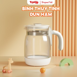 Bình đun lẻ Topgiakids, bình đun thủy tinh borosilicate chịu nhiệt cao