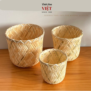 Sọt tre trồng cây, đựng đồ, trồng hoa nhiều kích thước xinh xắn LUY TRE.