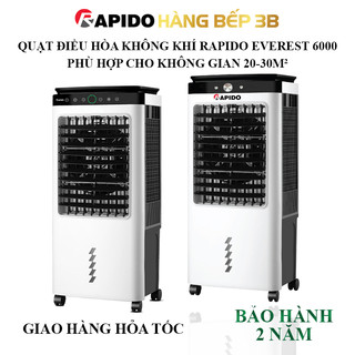 Quạt điều hòa không khí Rapido Everest 6000D điều khiển cảm ứng + remote - Bảo hành 2 năm