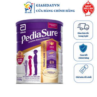 [HSD 5.2026] Sữa PediaSure Úc Vị Vani Vanilla Nắp Tím - Sữa Bột Công Thức 850g