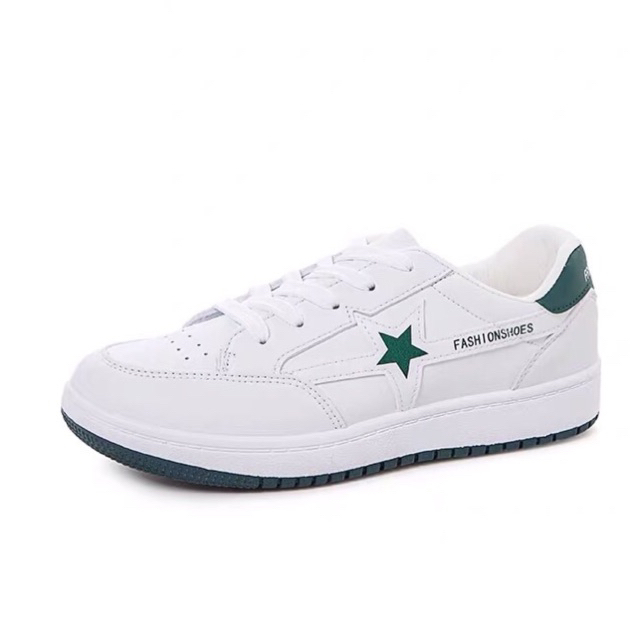 Giày thể thao Dusto nữ màu trắng hoạ tiết ngôi sao (có sẵn)