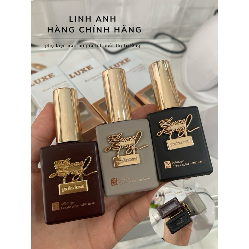 Base Top Cứng móng LUXE 20ml cao cấp , hàng chính hãng siêu bền siêu bóng độ bền cao tính theo tháng