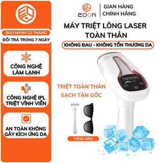 Máy Triệt Lông Cầm Tay EDON IPL - Công Nghệ Triệt Lạnh, Se Khít Lỗ Chân Lông Toàn Thân