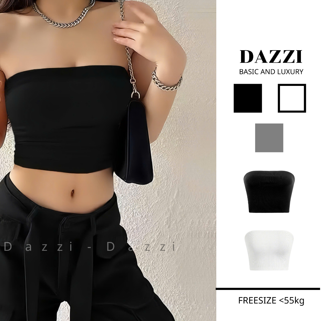 Áo quây cúp ngực hai lớp DAZZI BRAND, Áo ống cúp ngực không dây ôm body,áo ống cúp ngực tôn dáng A07