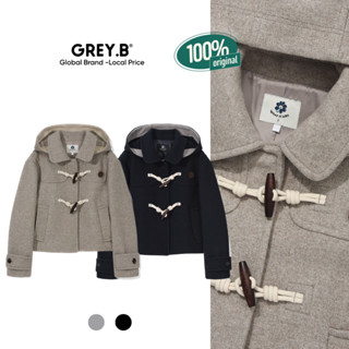 Áo Khoác Có Mũ Whatitisnt Toggle Coat Crop GREYB Dáng Ngắn