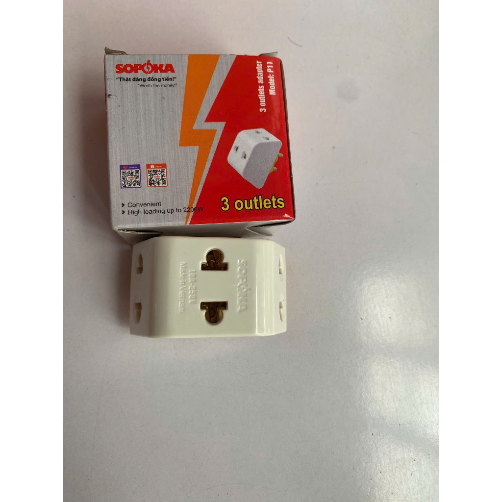 Ổ cắm chống cháy, ổ cắm nổi, ổ chia SOPOKA [Chính hãng]