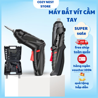 Máy Bắt Vít Cầm Tay Máy Khoan Pin Mini Bắt Vít Đa Năng Gia Dụng Thông Minh