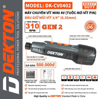  CV0402 Chuyên vít mini 4V thế hệ 2  Có dò điện không chạm   Tuốc-Nơ -Vít   