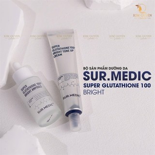 Sur Medic Bộ Tinh Chất Serum / Kem Dưỡng Trắng Da Sur Medic Super Glutathione 100 Bright