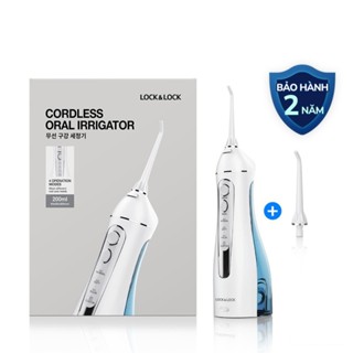 Máy Tăm Nước Không Dây LocknLock 200ml ENR156BLU, Hàng Chính Hãng, Dùng Được Răng Niềng - JoyMall