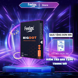 Bao cao su Feelex Bigdot Gân Gai Có Bi gia tăng khoái cảm, nhiều gel bôi trơn