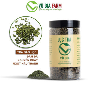 Lục Trà Nguyên Chất Bảo Lộc Vũ Gia - Hỗ trợ tim mạch , giảm cân , tiêu hóa tốt - Có giấy kiểm nghiệm y tế