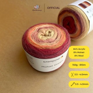 Len Mohair Dream nhập khẩu từ Schachenmayr, đan móc áo, váy, khăn