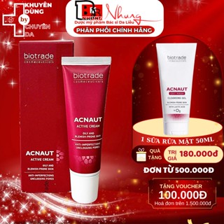 Kem chấm mụn Biotrade Acnaut Active Cream - giảm mụn trắng sáng da giảm nhờn (5ml-30ml)