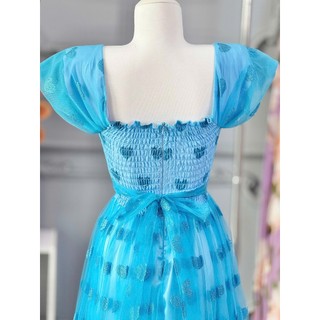 [Maxi] Đầm maxi lưới trái tim 2 màu -  Nhà Lỳ Có Maxi