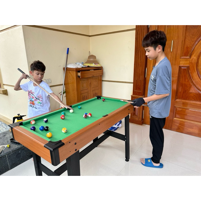 Bàn bida mini KT 121x61x78cm giúp các con quên đi điện thoại