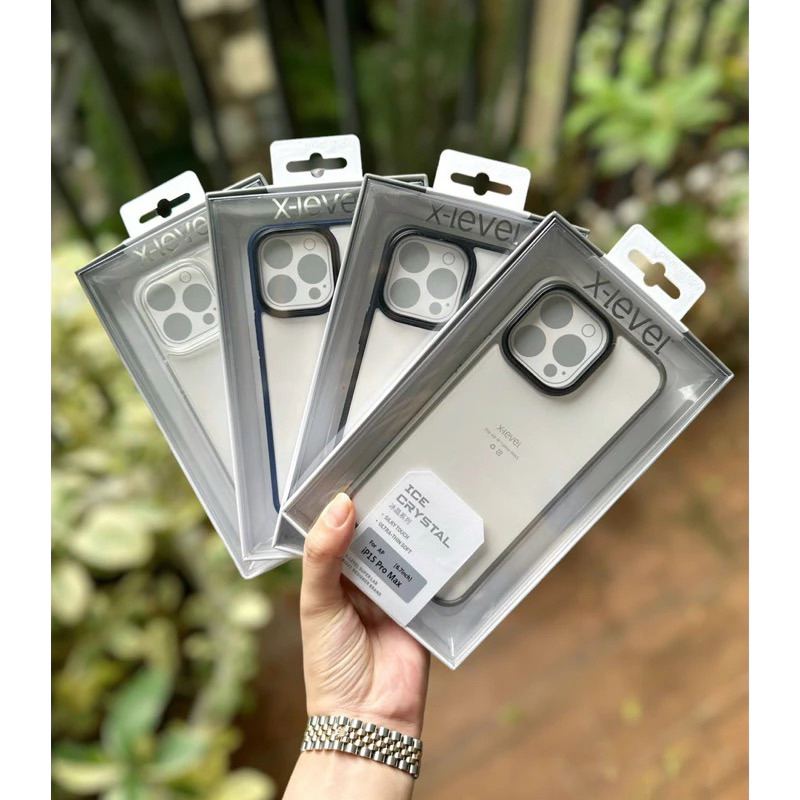 Ốp XLEVEL lưng trong viền màu ip16/ip16 pro/ ip16 plus/ ip16 pro max(4 màu)