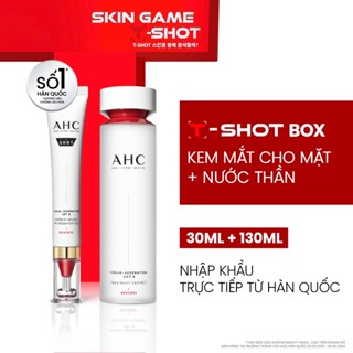 [T-SHOT BOX] KEM MẮT CHO MẶT CHỐNG LÃO HÓA SĂN CHẮC DA AHC 30ML TẶNG NƯỚC THẦN NGẪU NHIÊN 130ML