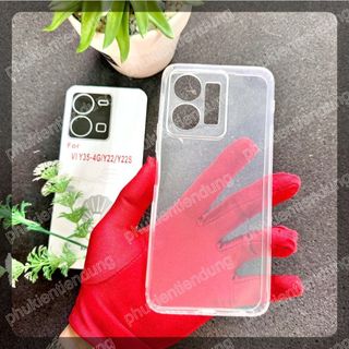 Ốp Lưng Vivo Y22 / Y22s / Y35 4G Nhựa Dẻo Trong Sò Cao Cấp Viền Chống Trơn