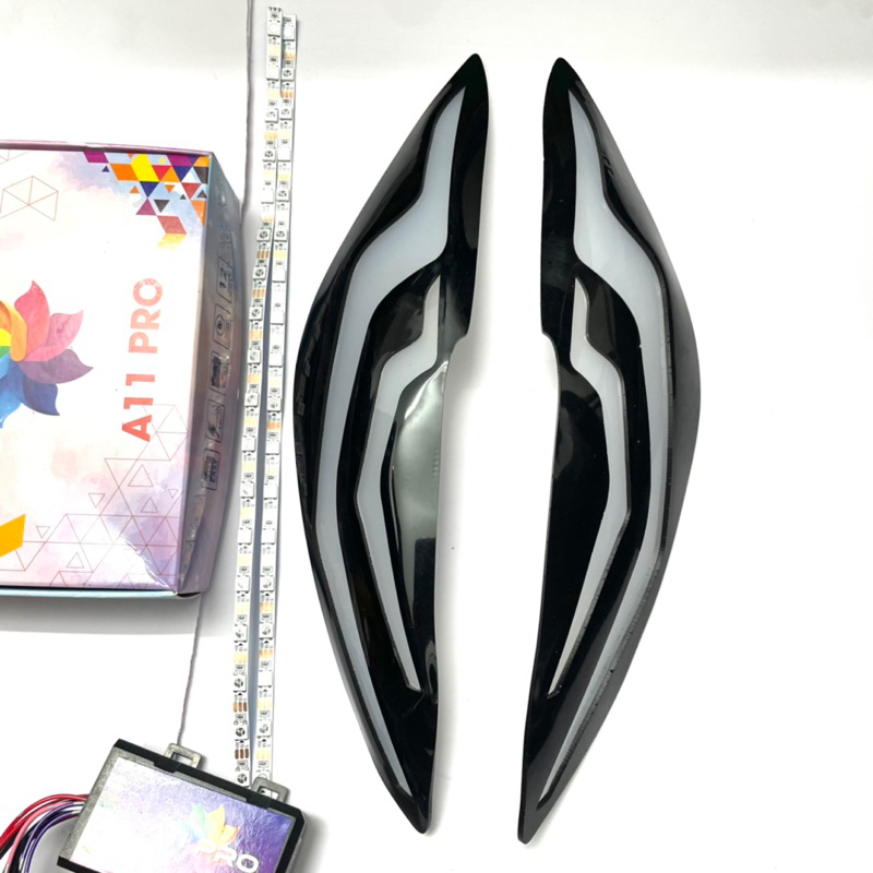 Phôi meca demi vision + Audi A11 Pro, không lộ led hiệu ứng đẹp ( 1 cặp)