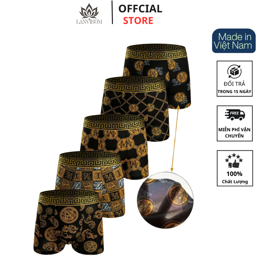  Quần ship nam LUXURY  45-90 kg   quần sịp nam cao cấp thun lạnh co giẫn 4 chiều thấm hút mồ hôi thoáng khí 